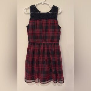 Ralph Lauren Plaid Dress w/ Lace Yoke – Girls Size 5